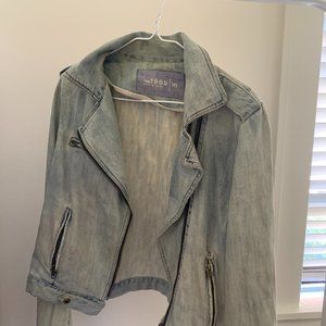 Classic Gap Motorcycle Jean Jacket